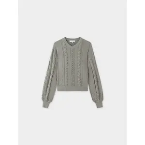 Cross Stitch Sweater-Clay