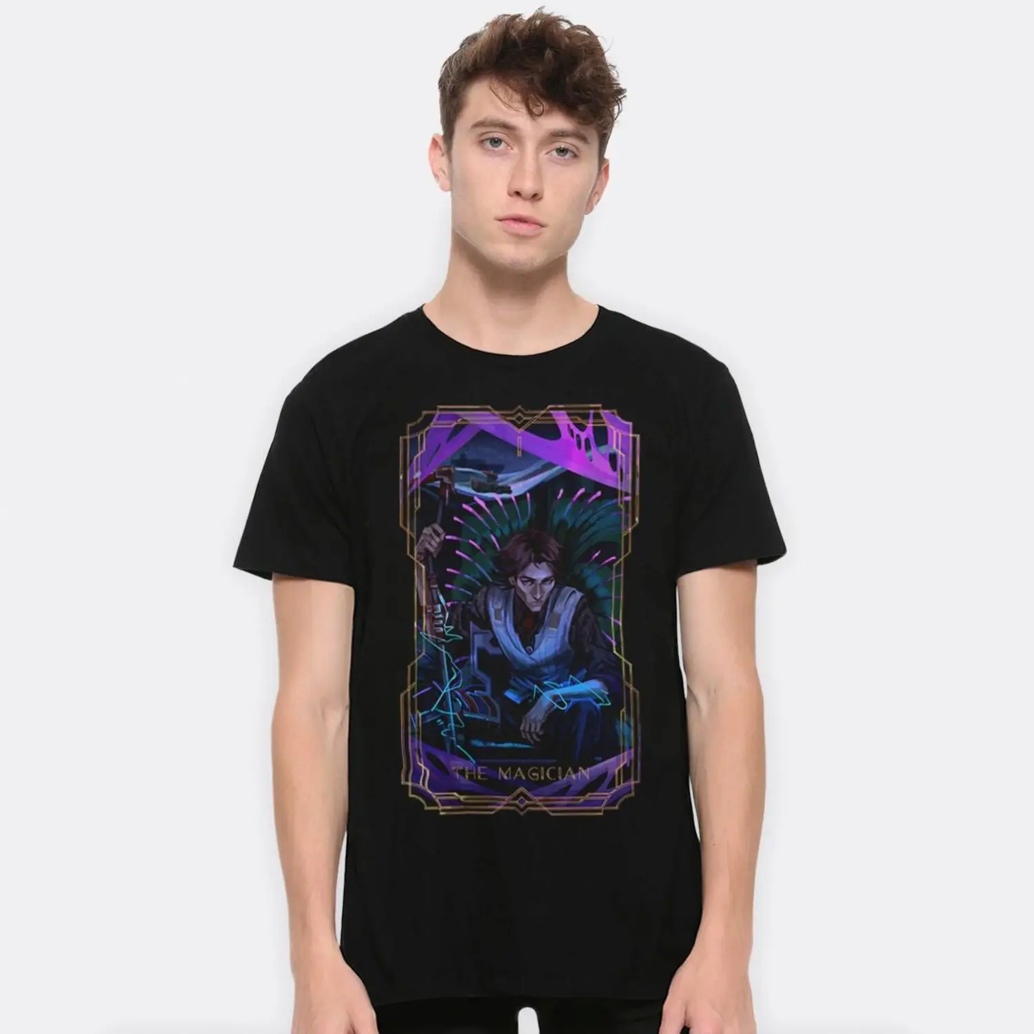 Arcane Viktor The Magician T-Shirt, Cotton Tee, Fashion Cotton, Full Colors, Full Sizes, For Men, For Women
