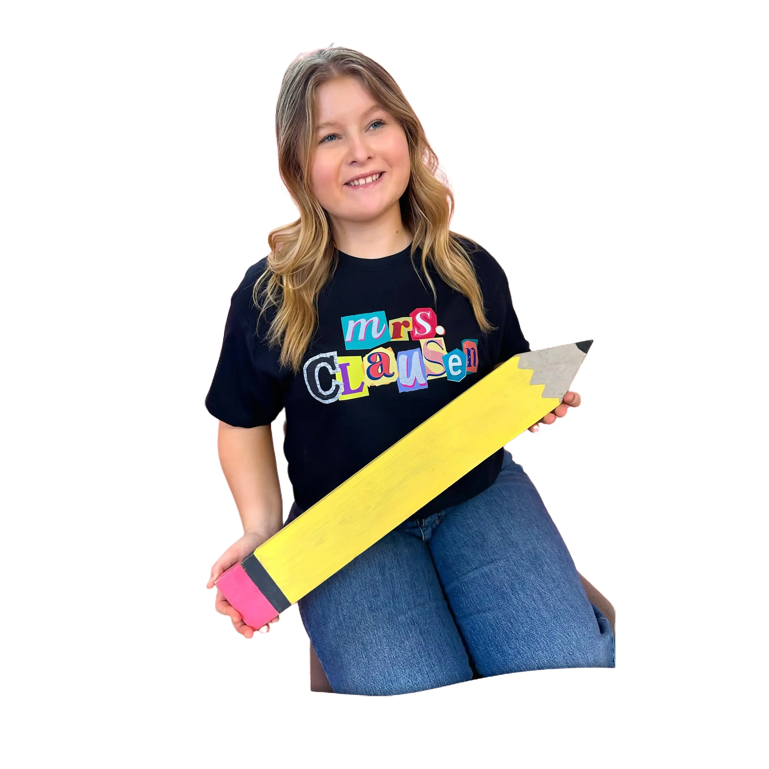 Women's Custom Teacher Newspaper Note Graphic T-Shirt - Personalized School Garment, 100% Cotton, Short Sleeve, Comfortable Fit, Everyday Casual Classroom Top From Tees2urDoor