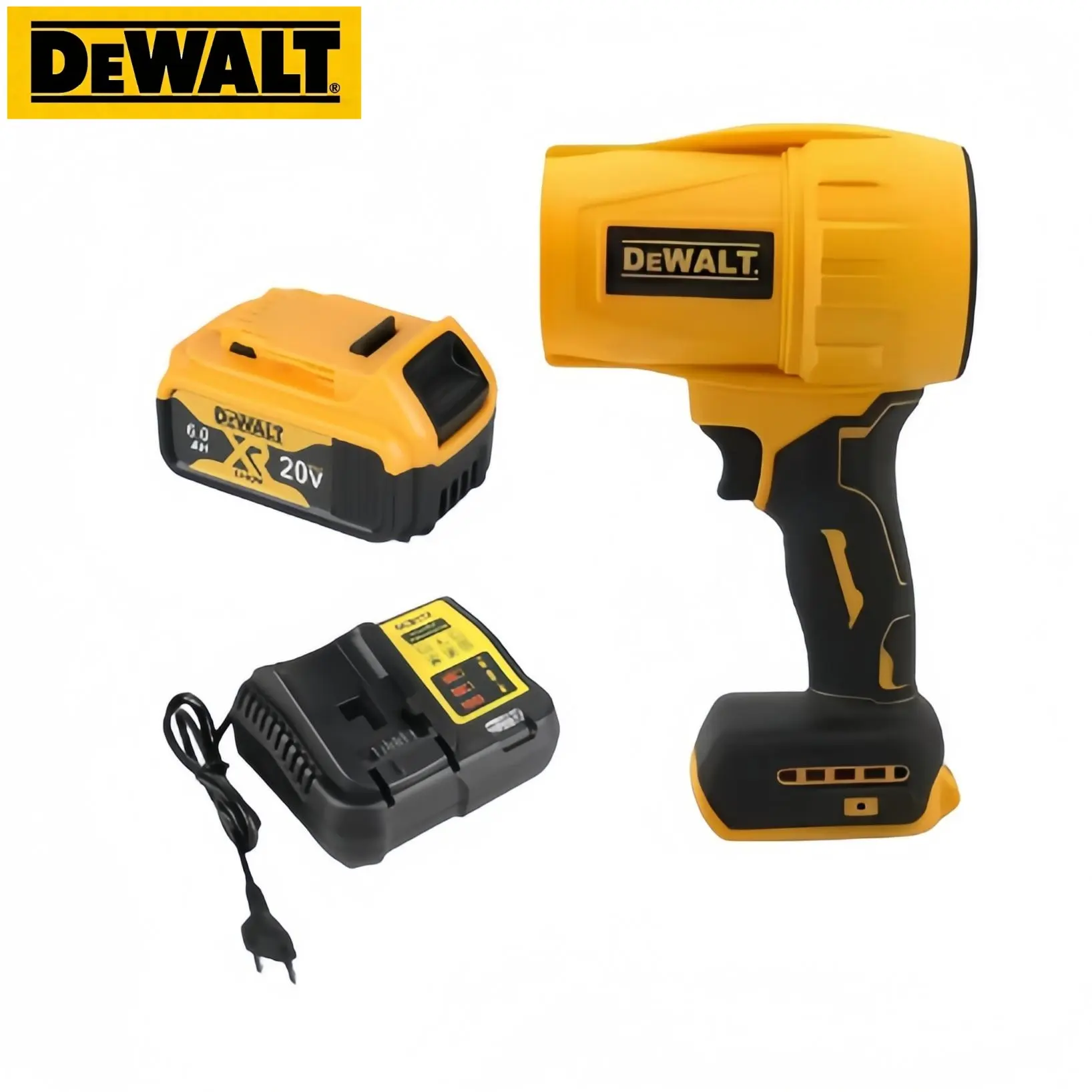 DEWALT 20V Max Cordless Handheld Portable Blower - Multifunctional Cordless Jet Blower with Adjustable Airflow for Lawn, Construction Cleaning, Unit Only (Battery & Charger Excluded), Multifunctional Jet Blower