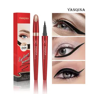 Yanqina Cool Fine Tip Eyeliner Pen, Smudgeproof Long-Lasting Quick Dry, Perfect for Daily Use, Makeup Essential