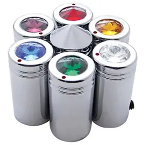 United Pacific  Chrome CB Knob, Green Diamond