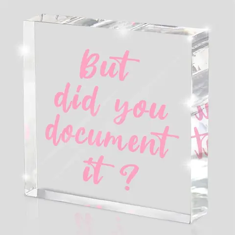 Acrylic Square Logo, Office Desk Accessories, Office Home Decor, Office Decoration Gift for Friends, Colleagues, Signs, Acrylic Plaque Sign, Desk Signage Decoration, Acrylic Desktop Decoration, Plaque And Sign