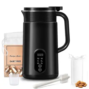 6-in-1 Nut Milk Maker Machine 20oz (600ml) – Almond, Soy, Oat & Plant-Based Milk Maker, Automatic Soy Milk Machine with Delay Start, Boil Water & Keep Warm, Non-Dairy Beverage Maker