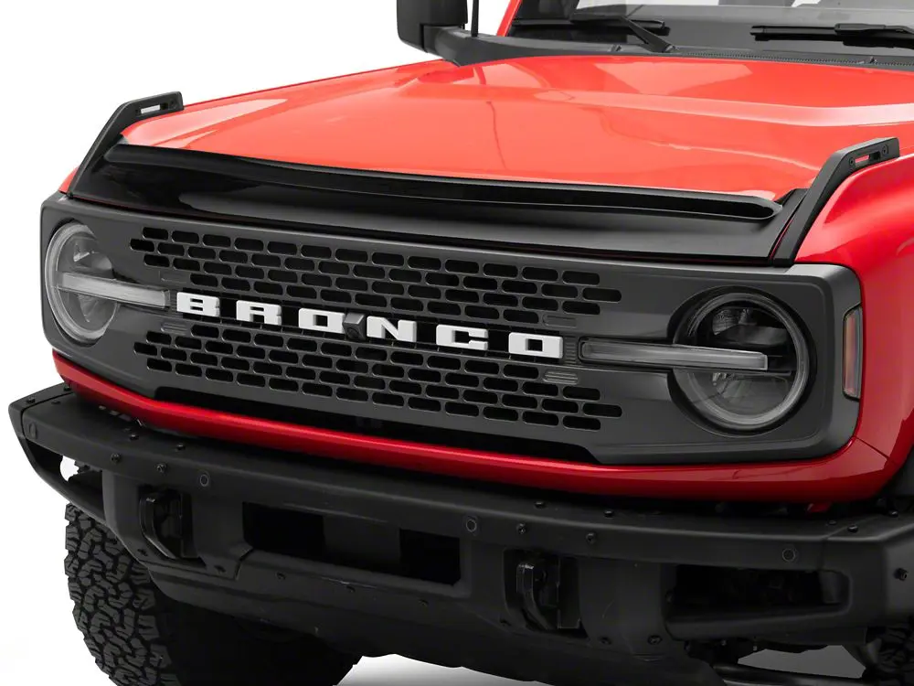Gloss Black Hood Deflector - RedRock Car Accessories, Compatible with 21-25 Bronco, Automotive Exterior Accessory, Auto Parts Accessories