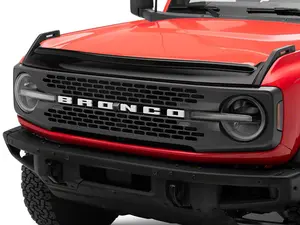 RedRock Hood Deflector; Gloss Black (21-25 Bronco)