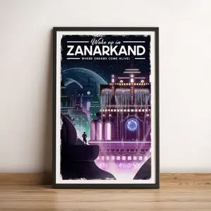 Zanarkand (Final Fantasy X) Travel Poster, Zanarkand FFX Video Game Posters