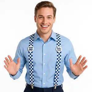 "Future Dad" Blue Suspenders for Baby Shower