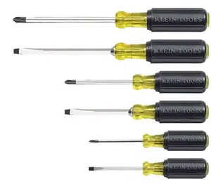 Klein Tools 409-85074 Screwdriver Set 6Pc Cushion-Grip Assortment