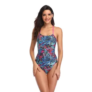 Adoretex Girl's/Women's Splash One Piece Tie-Back Swimsuit (FN036)