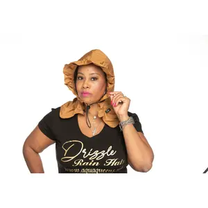 Waterproof Rain Cap for Women – Caramel Drizzle RainCap with Hidden Pocket Lightweight Hat