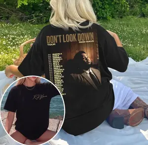 Don't Look Down Tour 2026 Fans 2 Sided T-Shirt, Rod Wave Fan Shirt DJJ