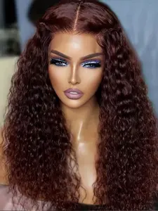 Fashion Soft 26-Inch Long 180% Density Lace Front Wig, Curly Heat Resistant Deep, Pre-Attached No Glue, Daily Use, Glueless Wig