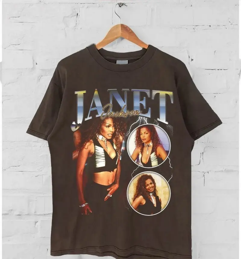 90’s vintage ジャネットジャクソン 半袖Tシャツ 90s graphic tee janet jackson - TikTok Shop