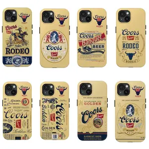 Coors Banquet Heritage Phone Case COORS RODEO Cover Cowboy Design Protection Rubber Hard Case Tough 2-Piece Phone Cover