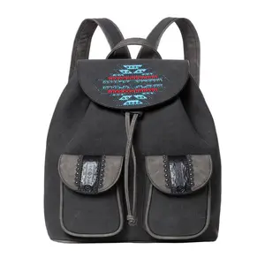 Aztec PU Leather Backpack Purse for Women Fashion Mini Daypack Water-Resistant Small Backpack with Multiple Pockets Southwest Style Design Ideal for Travel Daily Use