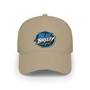 Blue Breezy Logo Embroidered Patch Baseball Cap | Low Profile