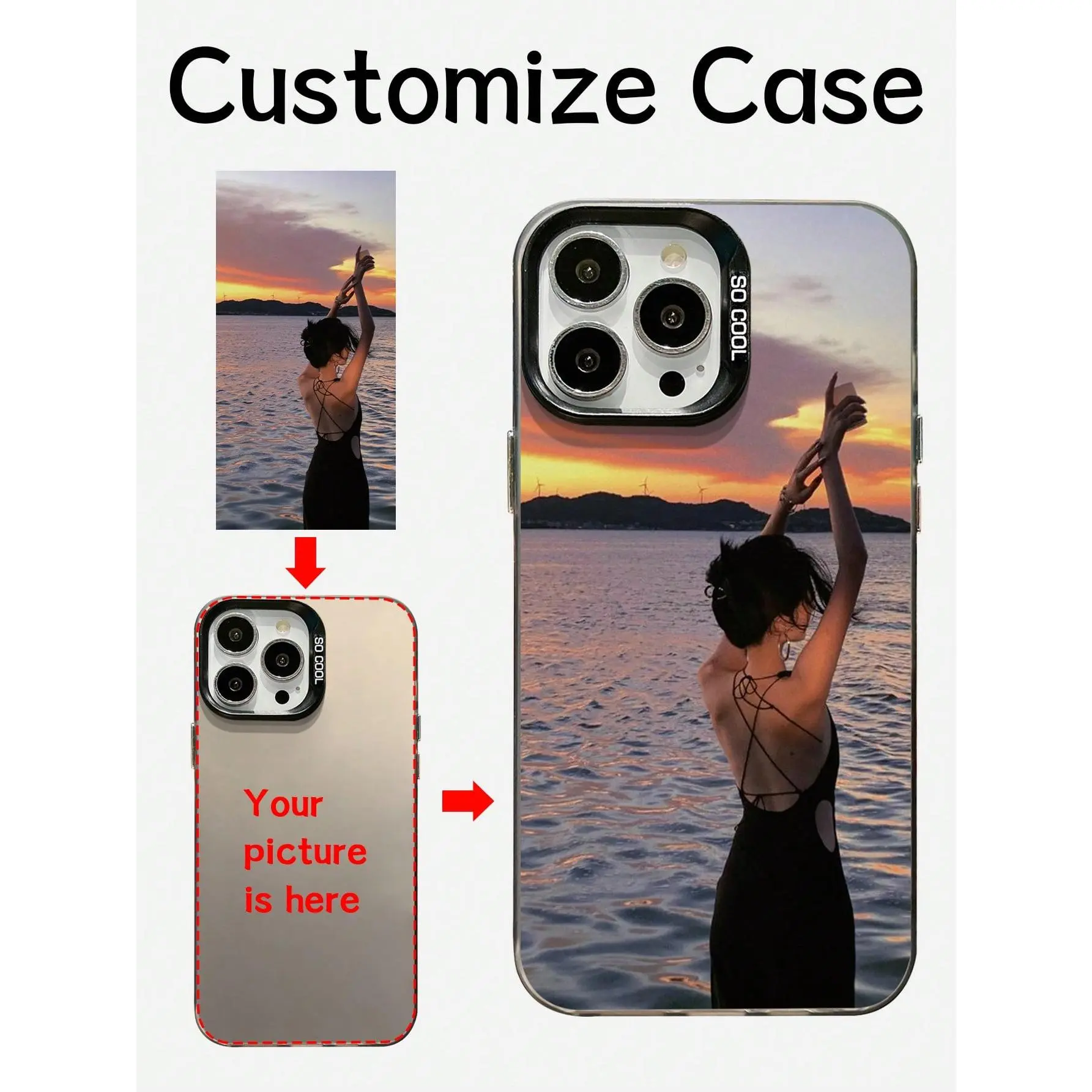 Custom Photo Phone Case – Please Send Image After Purchase.Custom Image Phone Case, Personalized Photo Design Case, Custom Photo Case,  Gift For Girlfriend,Suitable For 11/12/13/14/15promax,Galaxy A15/A25/A35/A55/S23/24ultra Series