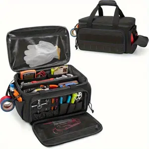 1PCS technical toolkit, maintenance technician tool storage bag, practical multi compartment storage bag, multifunctional tool handbag, Tool Bag Organizer
