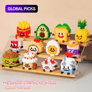 Food Design Assembly Stem Building Blocks Toy, 1 Box Creative Building Blocks Toy, Educational Blocks Building Toy for Teenagers and Adults #GLOBAL PICKS