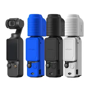 Dji Osmo Pocket 3 Silicone Protective Case, Camera Gimbal Stabilizer, Precision Cutouts Full Wrap Anti-Drop, Smooth Touch, Flip Cover Design, Includes Lanyard, Three Colors Available, Accessories