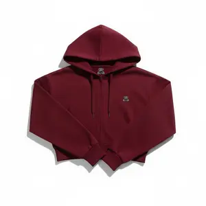 Premium Fleece Hoodie – Comfort & Style in Rich Maroon with Hooded Design and Zipper Closure