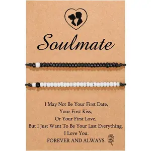 Couple Promise Bracelet Set – Adjustable Cord Design for Men & Women  Long-Distance Bond Style Jewelry  Perfect for Daily Wear & Meaningful Relationship Gifts