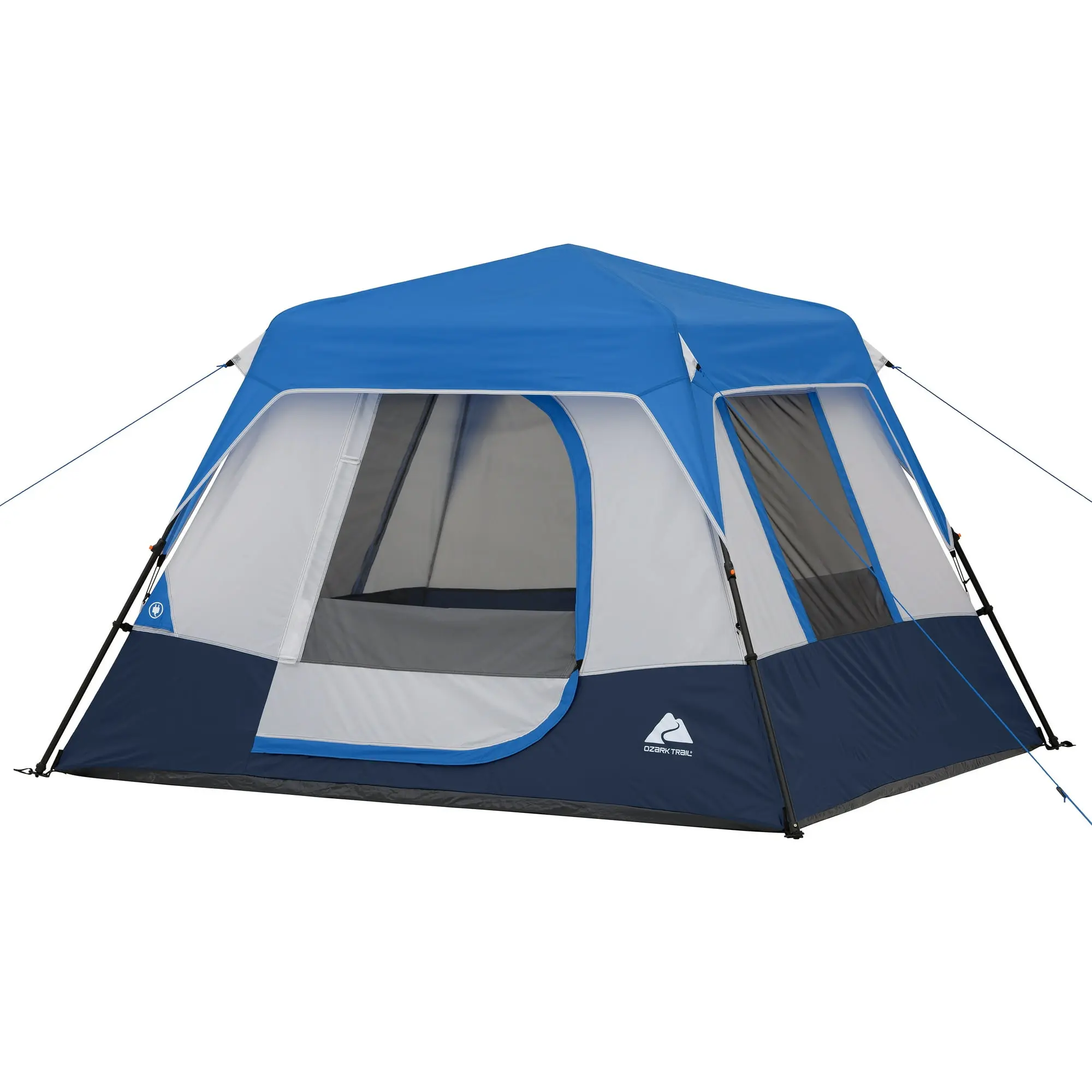 Ozark Trail 8' x 7' 4-Person Instant Cabin Tent with LED Lighted Hub, 19 lbs Ozark Trail 8' x 7' 4-Person Instant Cabin Tent with LED Lighted Hub, 19 lbs