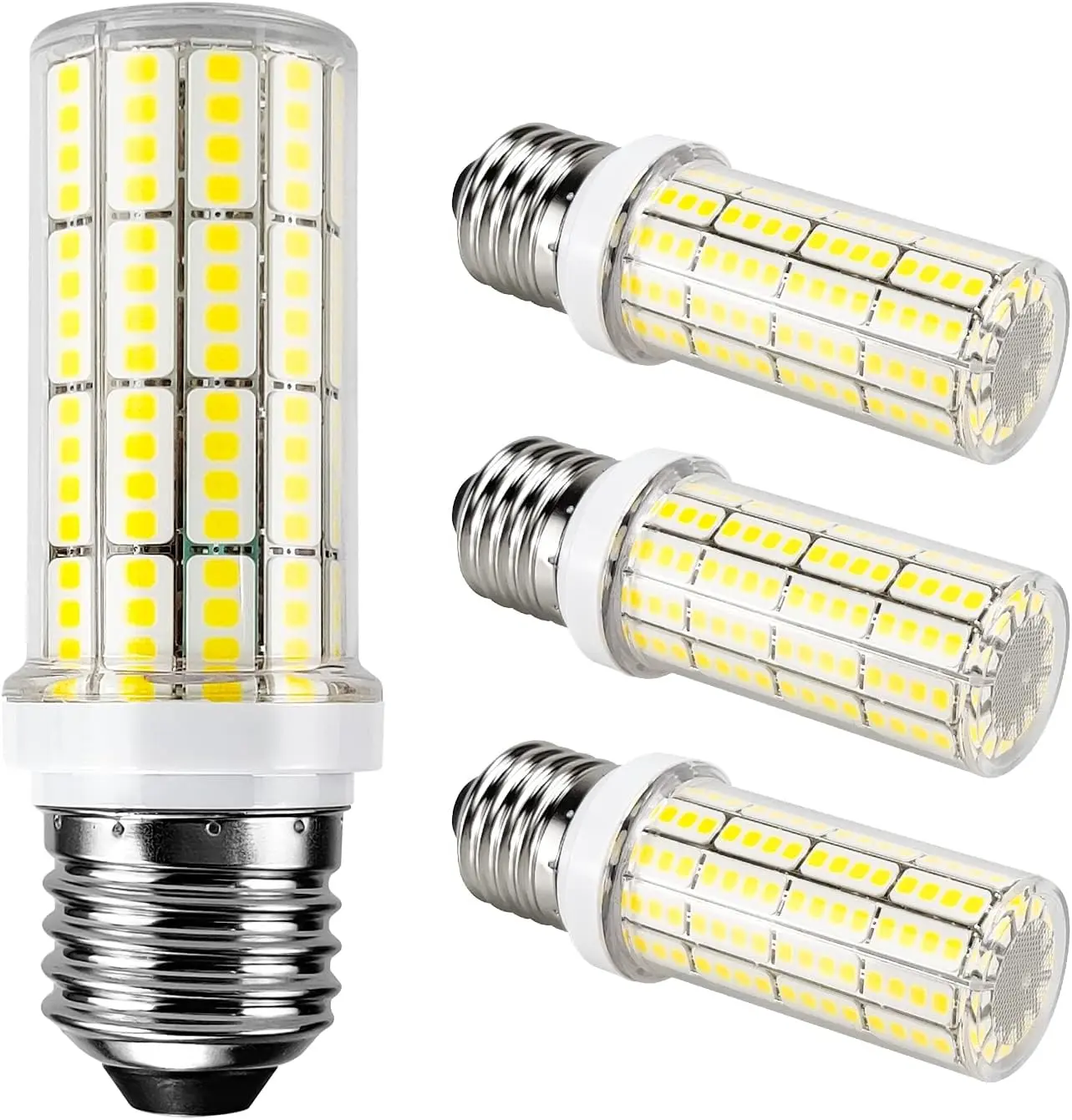 LED Corn Light Bulb 200w Equivalent 2500 Lumen 5000K Cool Daylight White 20W E26/E27 Base Ceiling Fan Led Light Bulb for Home Garage Warehouse Indoor Outdoor Led Corn Bulb Pack of 4