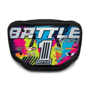 Battle Racing Football Back Plate for Adults High Impact Foam Curved Design Universal Fit with Strong Straps and Hardware Included