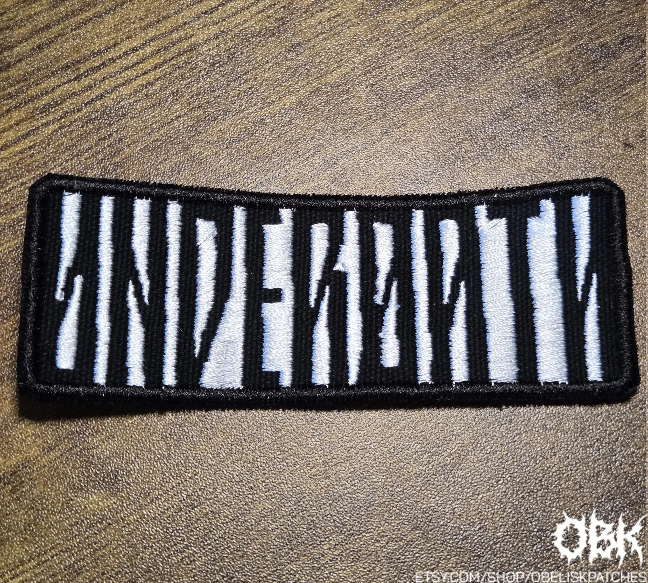 Underoath Patch  Embroidered Canvas Patch - Multiple Sizes, Iron On, Velcro for bags, clothing