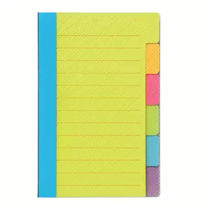 Separated post-it notes, 4 "x 6" label self-adhesive tape notepad, sticky post-it notes for schools, families and offices, 60 tapes, various colors, daily recording supplies, Halloween and Christmas gifts.