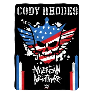 Sleep Squad WWE Cody Rhodes American Nightmare Blanket,Ultra Soft All Season Throw Gift for World Wrestling Entertainment Fans Couch Bed Office Travel
