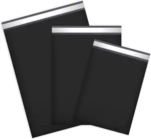 30 Pack Black Poly Mailers Variety Size Pack, 10x13 Inch & 12x15.5 Inch & 14.5x19 Inch, 10 PCS Each Shipping Bag for Clothing Self-sealing Adhesive Poly Mailers Assorted Sizes for Small Business