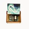Wooden vintage Music Box Hand Rolling Dragon gift