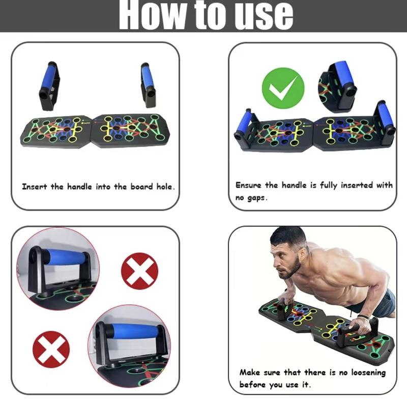 Push Up Board Fitness, Portable Foldable 28 in 1 Push Up Bar at Home Gym, Pushup Handles for Floor,Professional Strength Training Equipment For Man and Women