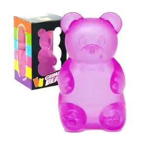 4-count gummy bear sensory fidget toys with jelly-like filling, squeeze stress relief toys, birthday gifts, gift bag fillers