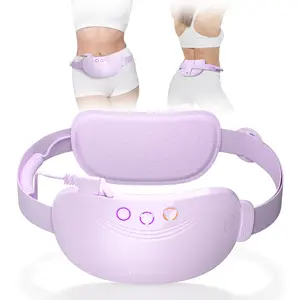 Comfytemp Portable Abdominal & Back Heating Pad — Relieves Menstrual Cramps; Wearable, Rechargeable Electric Heating Belt featuring 3 Heat Levels, 3 Vibration Modes, and 2 Intensity Settings; Designed Specifically for Women and Girls.