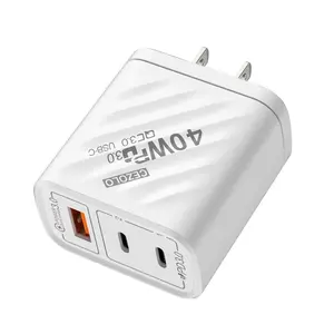 40W 2PD+1 USB Wall Charger Fast Charging for iPhone 11/12/13/14/15/16 Plus Pro Max,Samsung Galaxy, Google Pixel, iPad, LG, HTC, Moto, Speaker,Sony