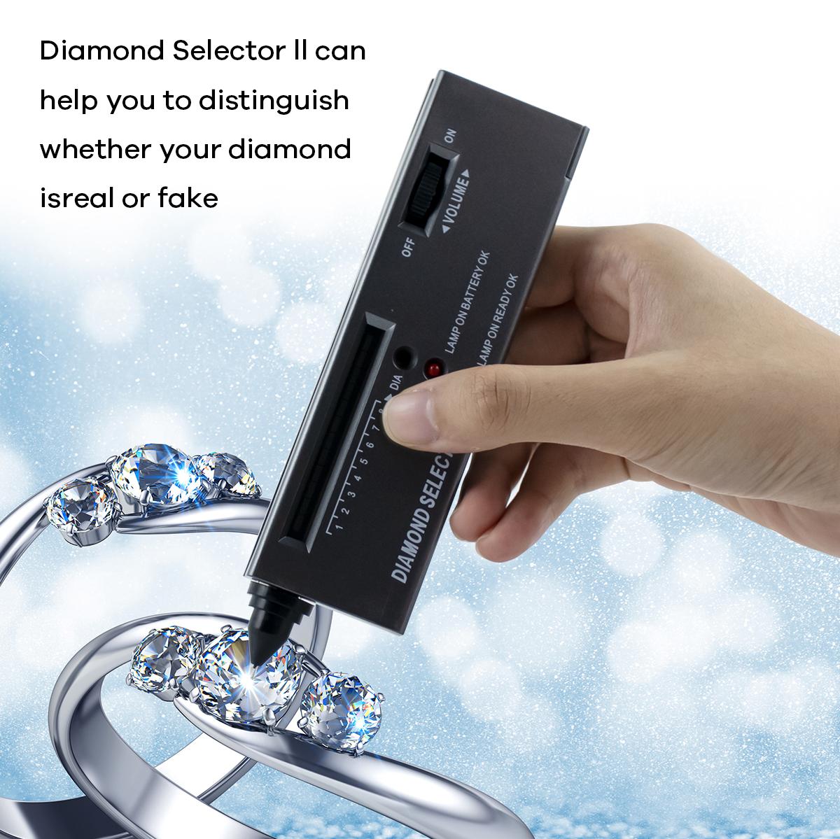 Professional Diamond Tester Pen Kit - Portable Diamond Selector II for Diamond, Moissanite & Gemstone Testing