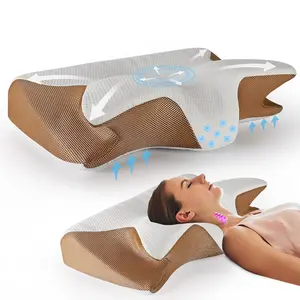 Memory Foam Neck Pillow, Ergonomic Contour Support for Pain Relief, Side & Back Sleepers, Friday Festival Sale