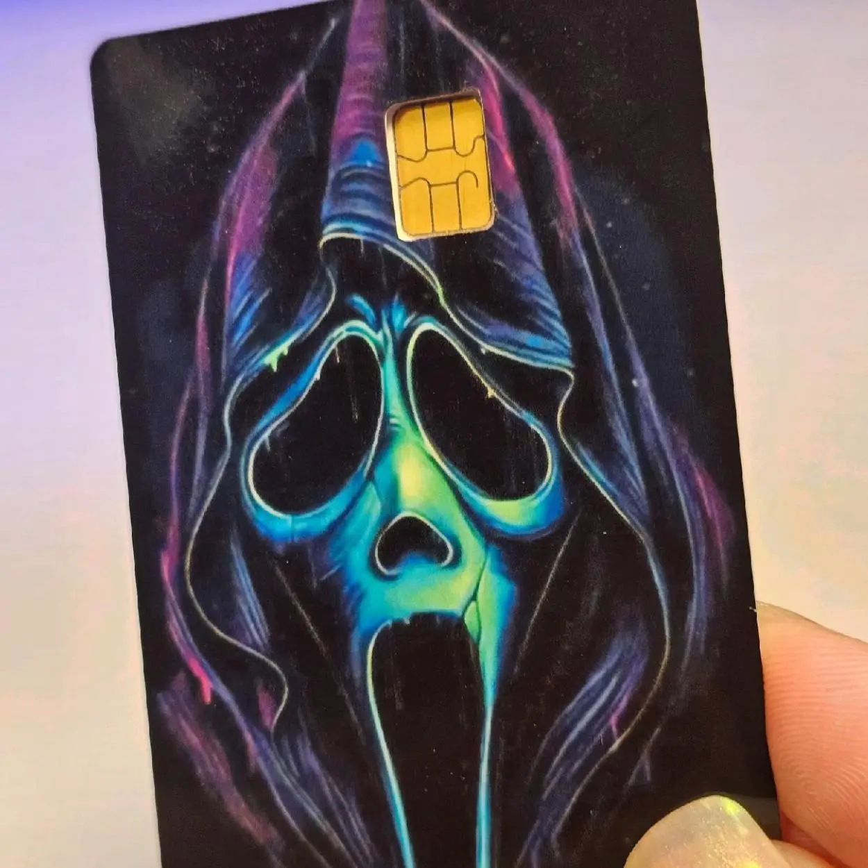 Halloween Themed Self-Adhesive Credit-Debit Card Stickers for DIY Scrapbooking & Stamping Card Covers, Self Adhesive Sticker