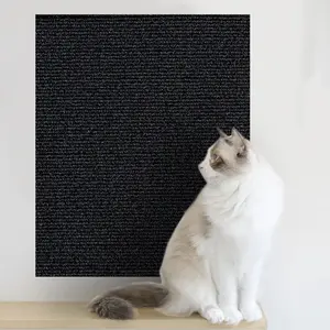 Self-Adhesive Cat Scratching Mat Trimmable Cat Carpet Cat Scratching Carpet Corner Wall Cat DIY Scratch Sofa Furniture Protector