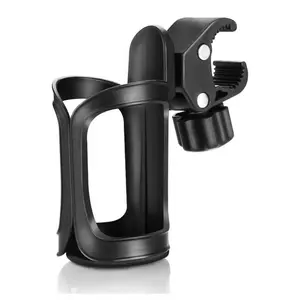 Stroller Cup Holder, Universal Cup Holder for Uppababy, Nuna, Doona Strollers, 360 Rotatable Bottle Holder for Stroller, Bike, Wheelchair, Walker, Scooter