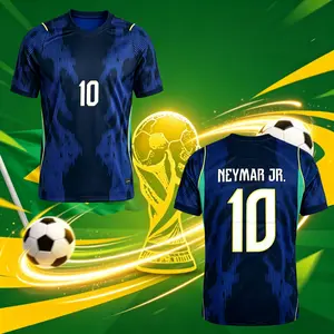 2026 Brazi National Home And Away 10# Neymar 7# 11# Short And Long Sleeve Soccer Jersey Fans Version Breathable