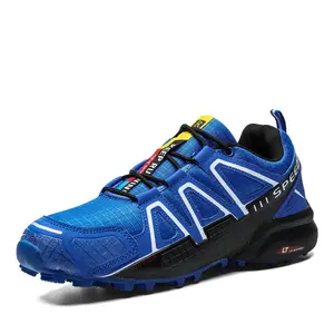 Men’s Waterproof Lightweight Hiking Shoes, Non-Slip Rugged Trails Trekking Sneakers, Breathable Outdoor Mountain Walking Boots