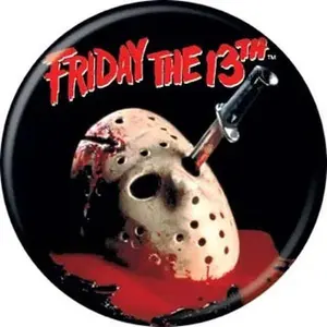 Friday the 13th Logo Mask Buttons 1.25" Round