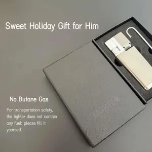 Retro Folding Lighter, Portable Lighter, Soft Flame Rechargeable Lighter, Integrated Oblique Spray Lighter, Metal Folding Butane Lighter, Adjustable Flame, Gift for Father and Husband (butane Gas Not Included)