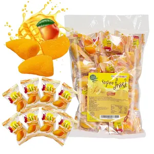 Healthy Mango Flavored Gummy Candy Snack, Vegan, Super Juicy with 70% Real Juice Content, Soft & Chewy Gummi Candy Individually Wrapped, Allergy Friendly, 1LB Pack Bulk