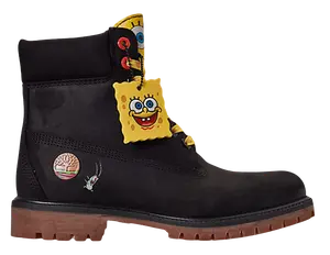 Timberland 6" Sponge Bob Black Boot